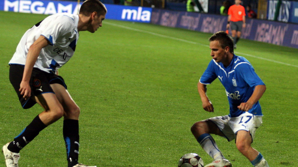 PIŁKA NOŻNA ELIM LIGA EUROPEJSKA LECH POZNAŃ CLUB BRUGGE