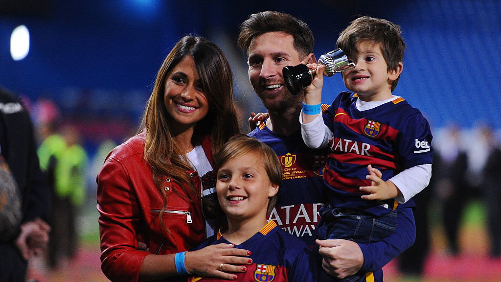 Lionel Messi z rodziną