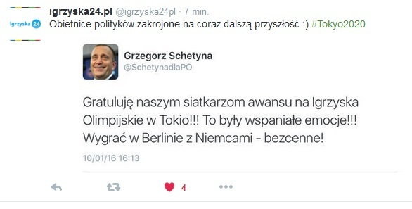 Wpis Grzegorza Schetyny