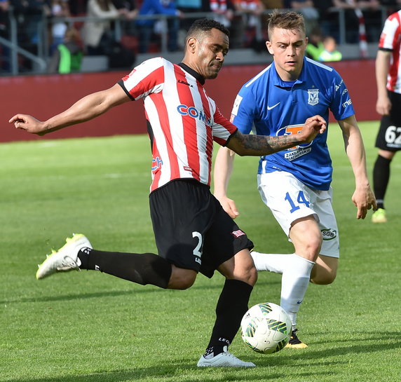 PIŁKA NOŻNA EKSTRAKLASA CRACOVIA - LECH POZNAŃ (Luiz Carlos Deleu Maciej Gajos )