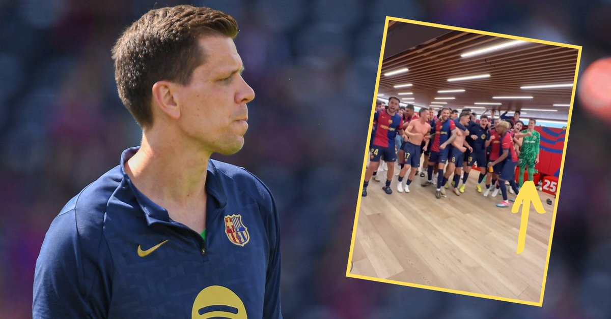 Oto jak zachował się Wojciech Szczęsny po El Clasico. Jest nagranie z szatni