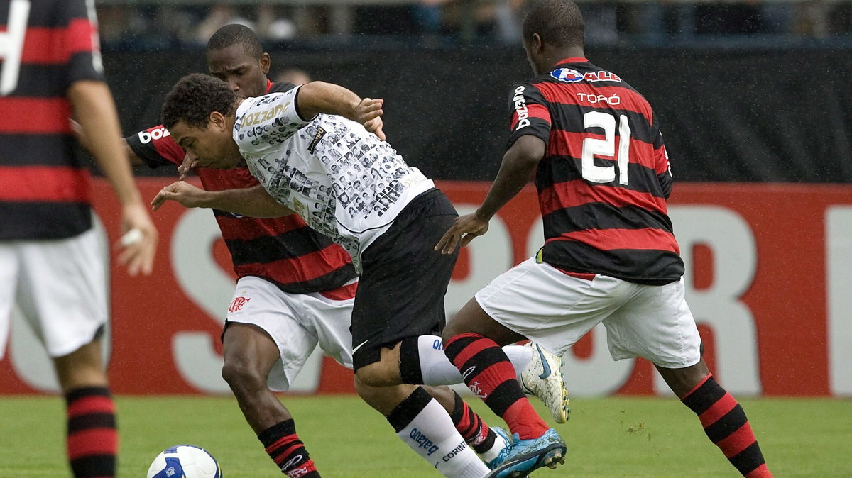 Kadr z meczu Corinthians - Flamengo