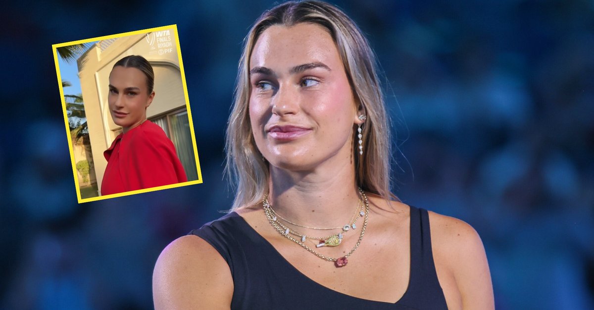 Aryna Sabalenka w czerwonej sukni. Ta stylizacja zwracała uwagę