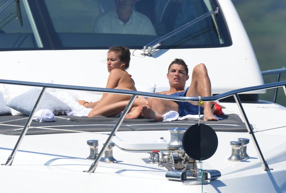 Cristiano Ronaldo i Irina Szejk w Saint-Tropez