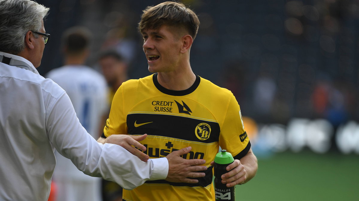 Łukasz Łakomy (BSC Young Boys - FC Lausanne, 23.07.2023r.).