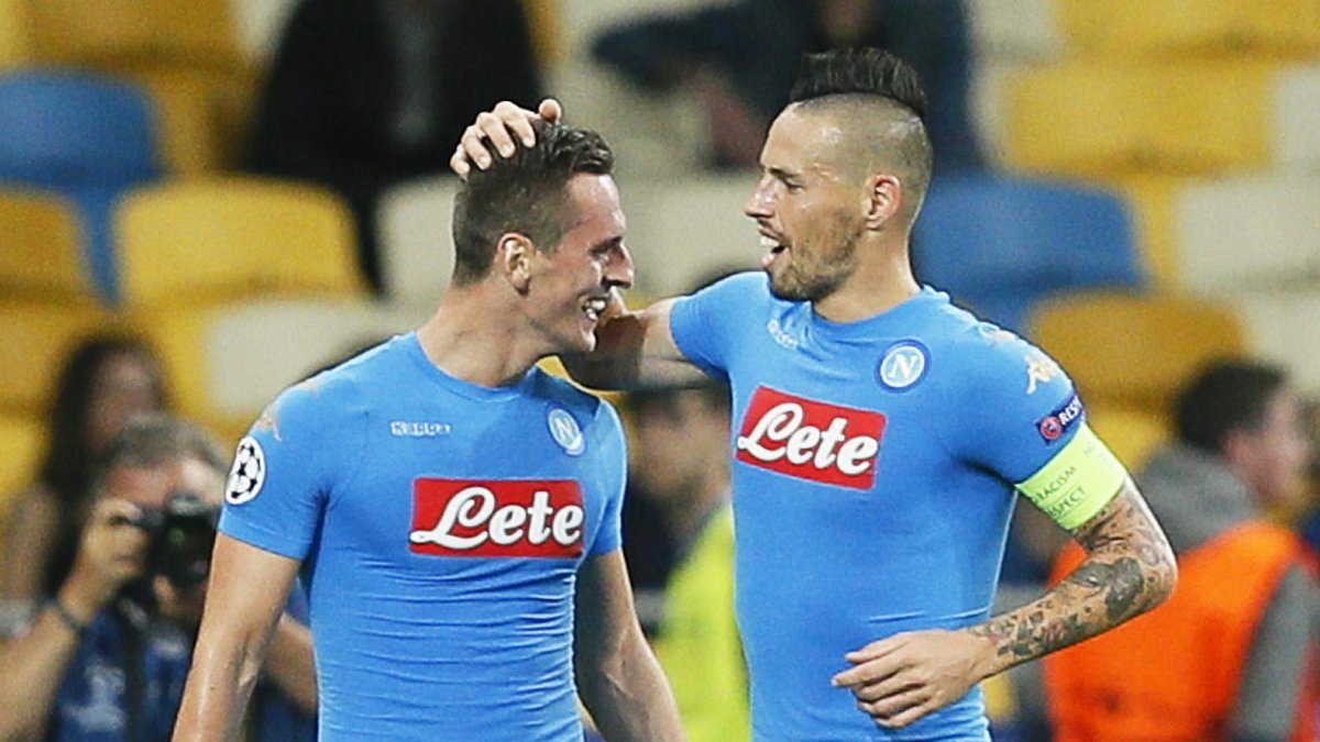 Arkadiusz Milik i Marek Hamsik