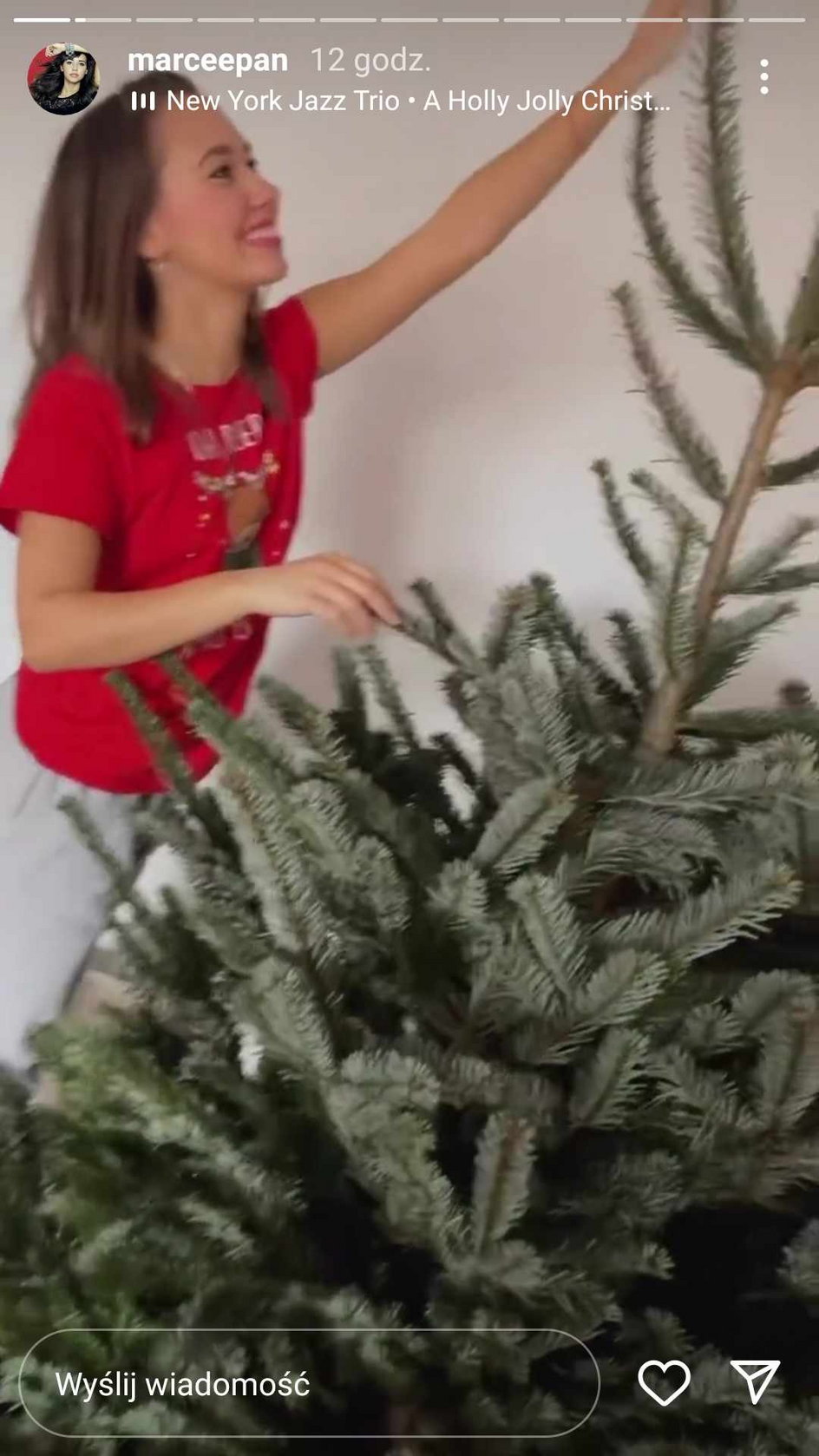 Marcelina Ziętek przygotowuje się na święta Bożego Narodzenia