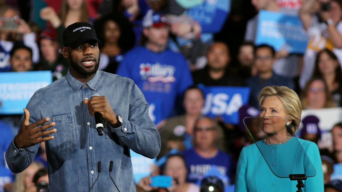 LeBron James i Hilary Clinton