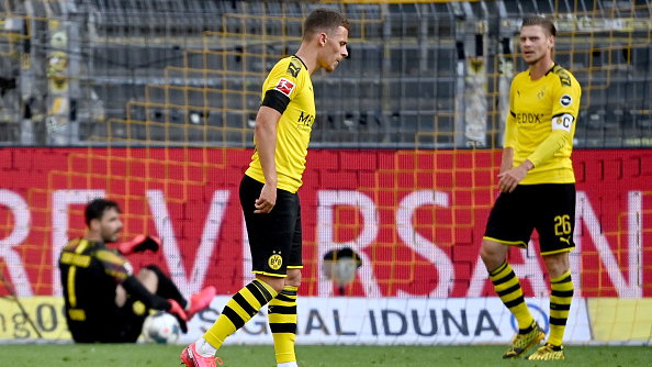 Thorgan Hazard i Łukasz Piszczek (Borussia Dortmund)
