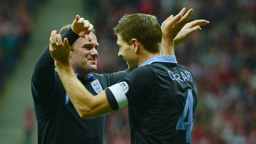Polska - Anglia Rooney i Gerrard
