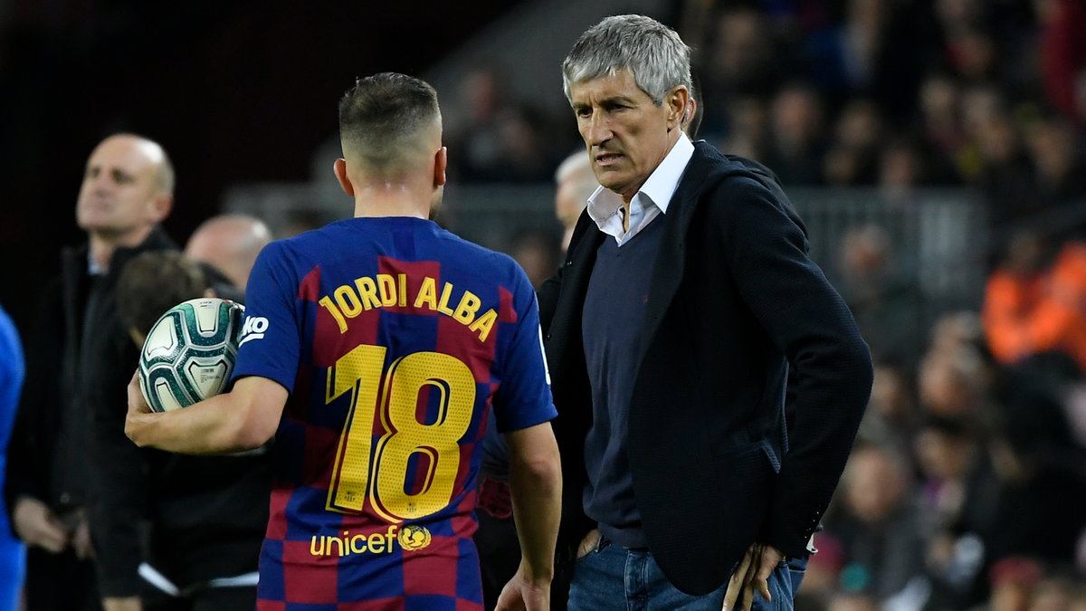 Quique Setien i Jordi Alba (Barcelona)