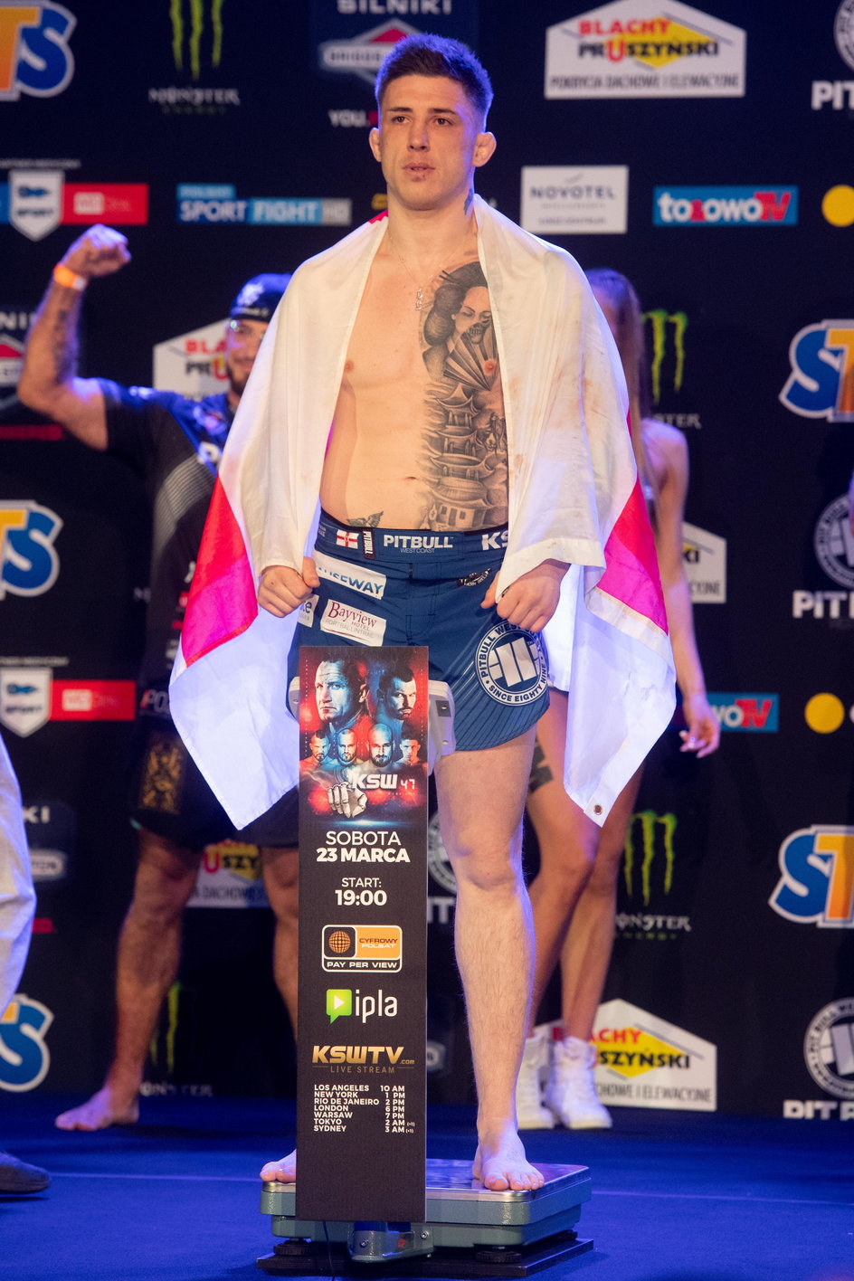 Norman Parke na ważeniu przed jedną ze swoich walk w KSW