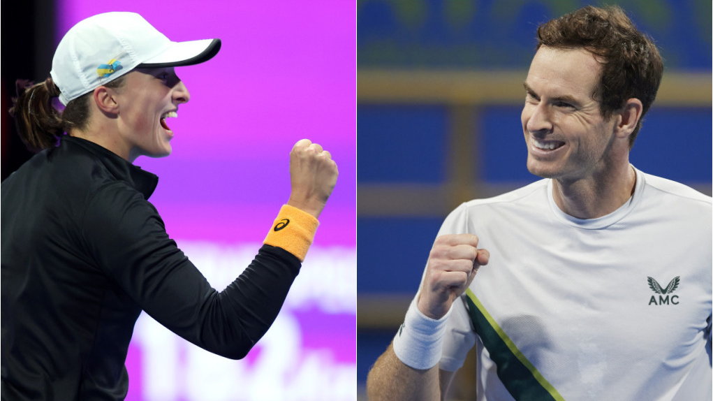 Iga Świątek i Andy Murray