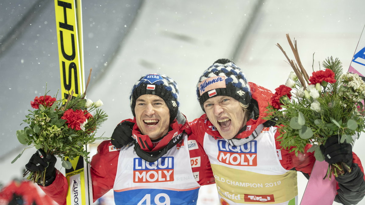 Dawid Kubacki (po prawej) i Kamil Stoch