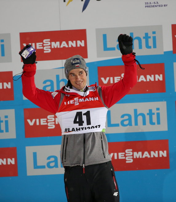 MŚ W NARCIARSTWIE KLASYCZNYM LAHTI 2017 SKOKI HS-130 (Piotr Żyła)