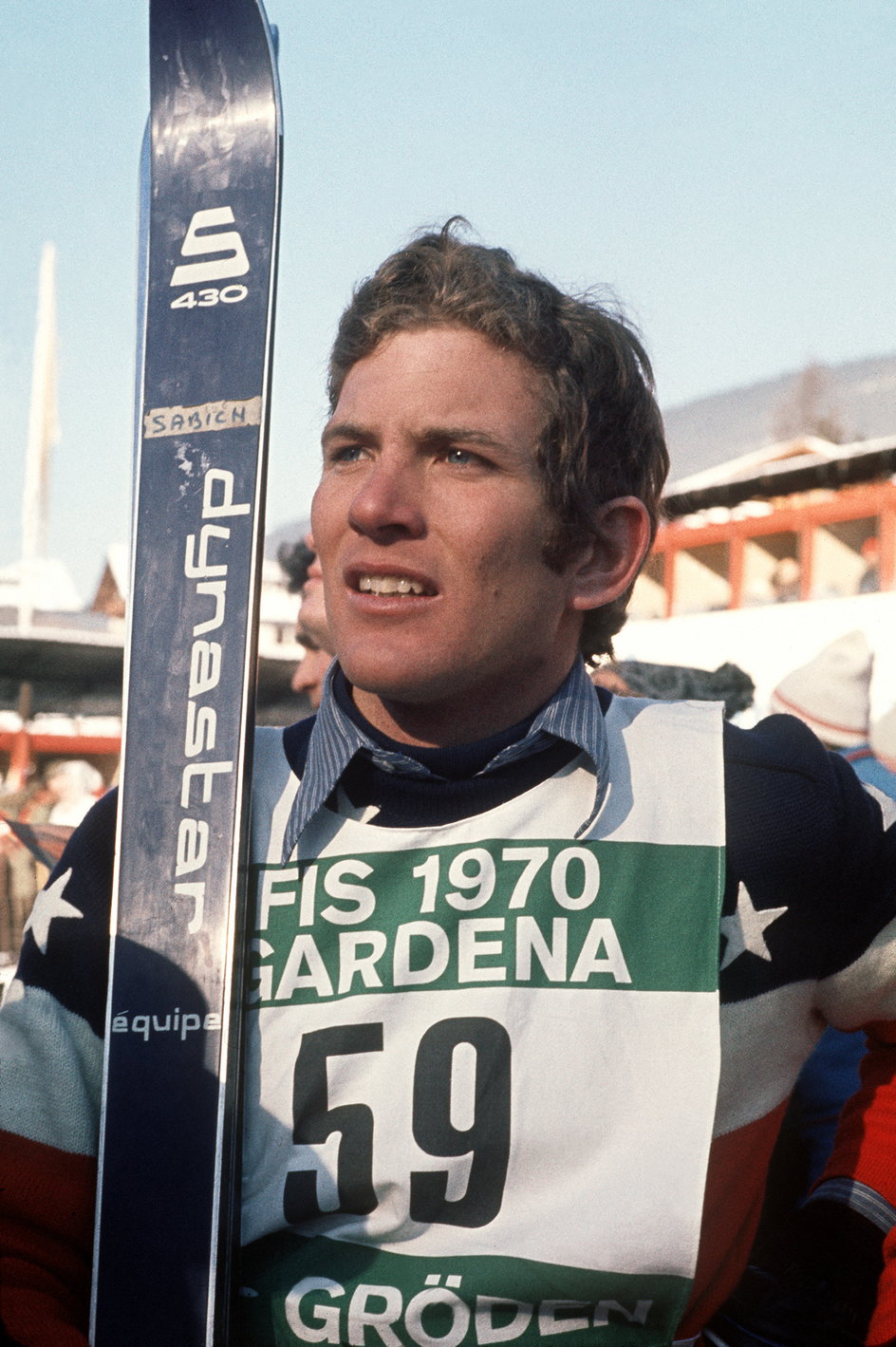 Vladimir "Spider" Sabich w czasie MŚ w Val Gardenie w 1970 r.