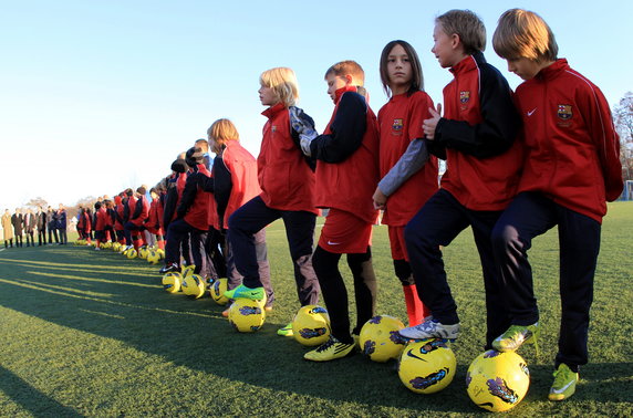 PIŁKA NOŻNA TRENING FC BARCELONA ESCOLA VARSOVIA