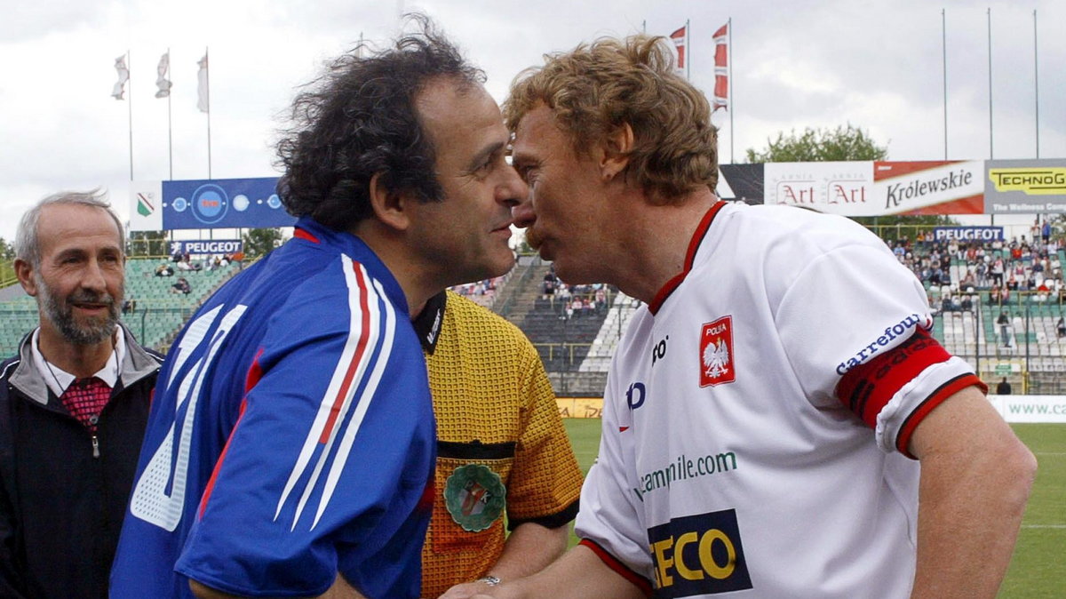 POLAND-FBL-FRANCE-PLATINI-BONIEK