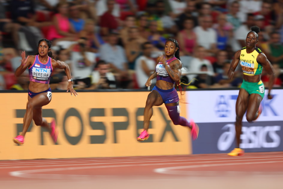 Shericka Jackson mknie po złoto na 200 m