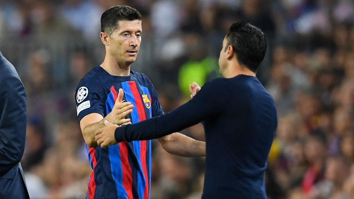 Robert Lewandowski i Xavi