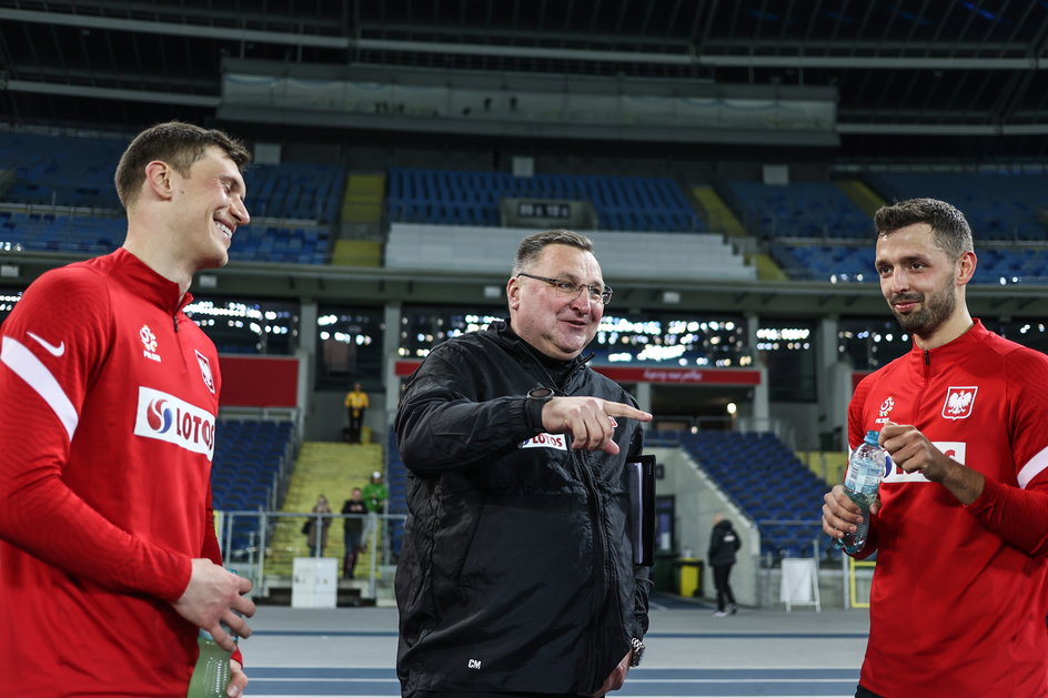 Krystian Bielik, Czesław Michniewicz i Mateusz Wieteska