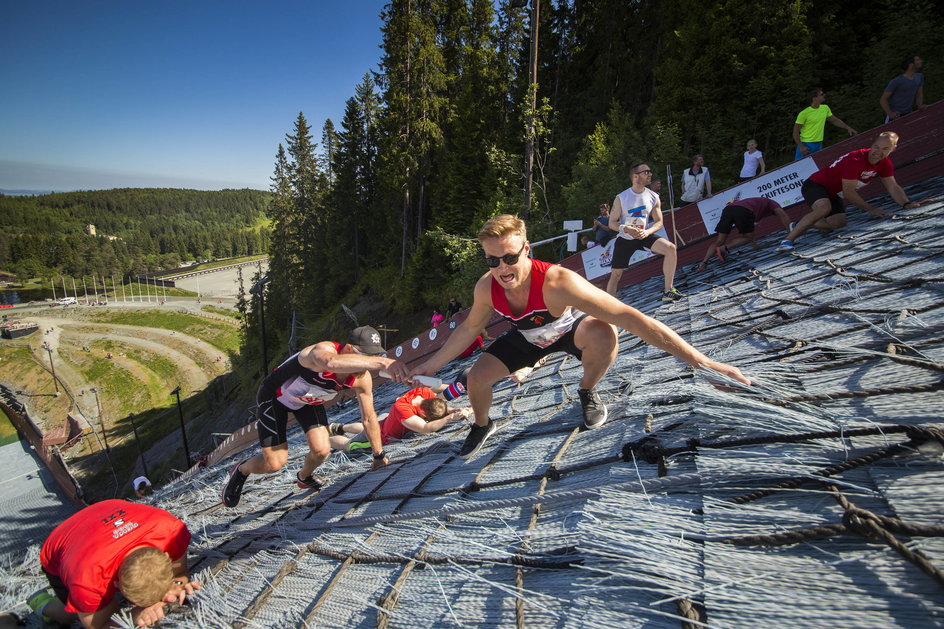 Uczestnicy podczas Red Bull 400 w Trondheim.