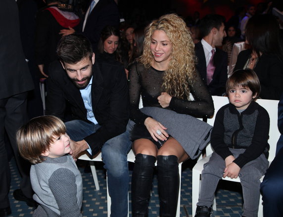 Shakira i Gerrard Pique z synami Sashą i Milanem