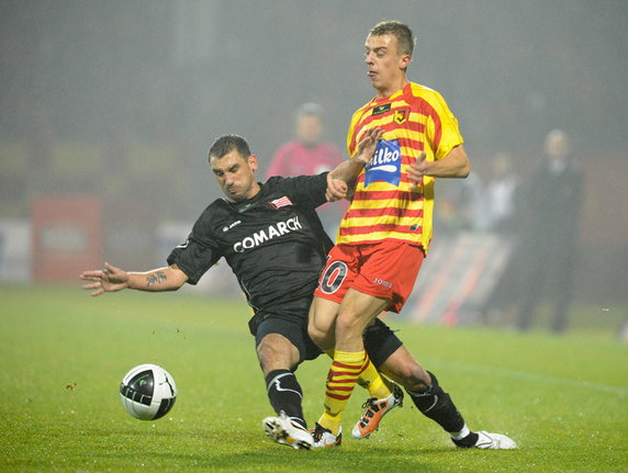 Dariusz Pawlusiński (L), Jagiellonia Białystok- Cracovia