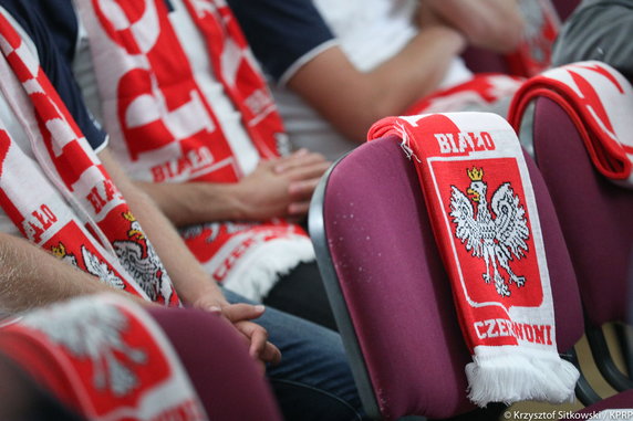 Polska para prezydencka podczas wizyty w Dyneburgu obejrzała mecz Japonia - Polska