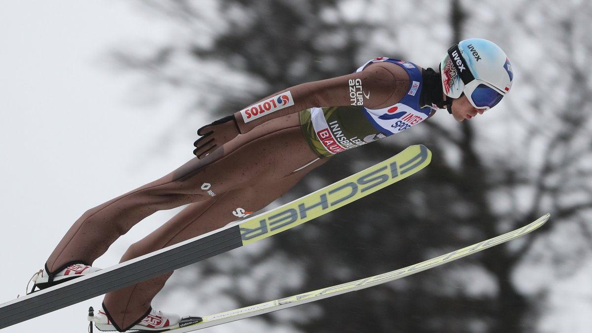 Kamil Stoch podczas konkursu w Innsbrucku