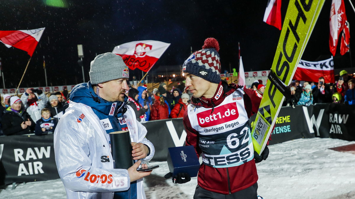 Adam Małysz i Kamil Stoch (zdjęcie z marca 2020 roku)