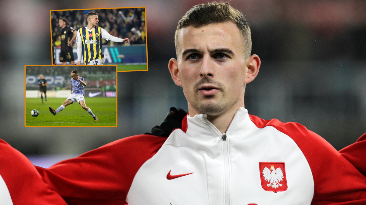 Kacper Kozłowski, Sebastian Szymański i Kamil Grosicki