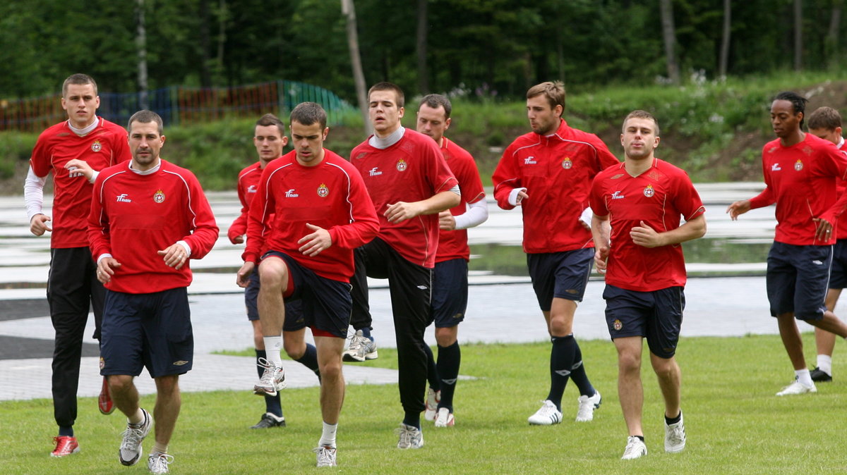 Trening piłkarzy Wisły Kraków