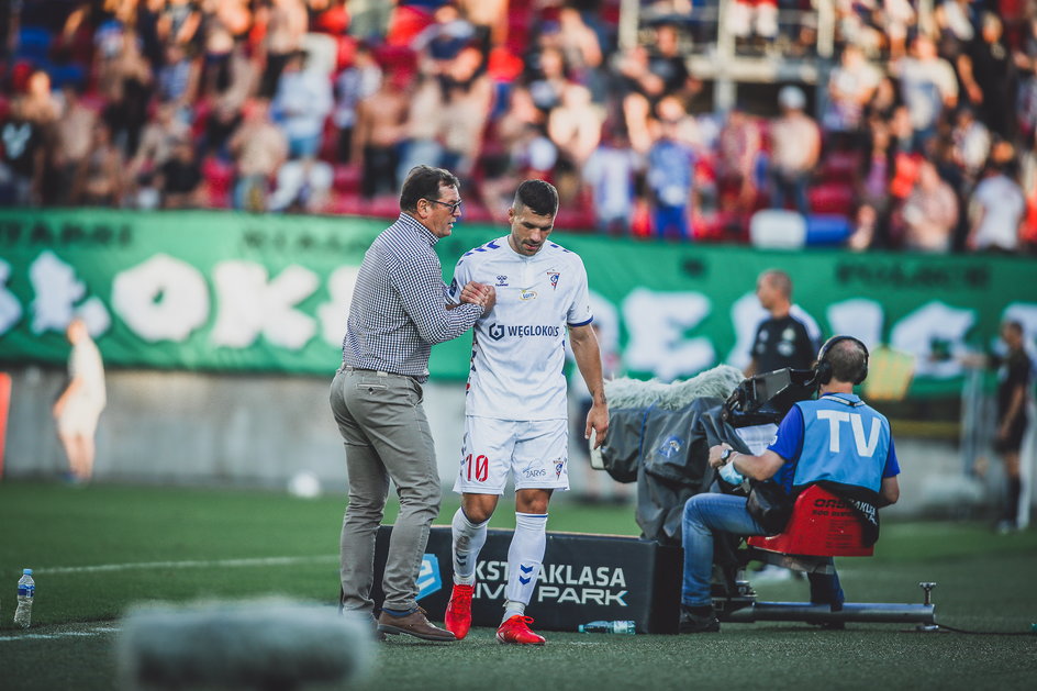 Prezentacja Lukasa Podolskiego jako pilkarza Gornika Zabrze