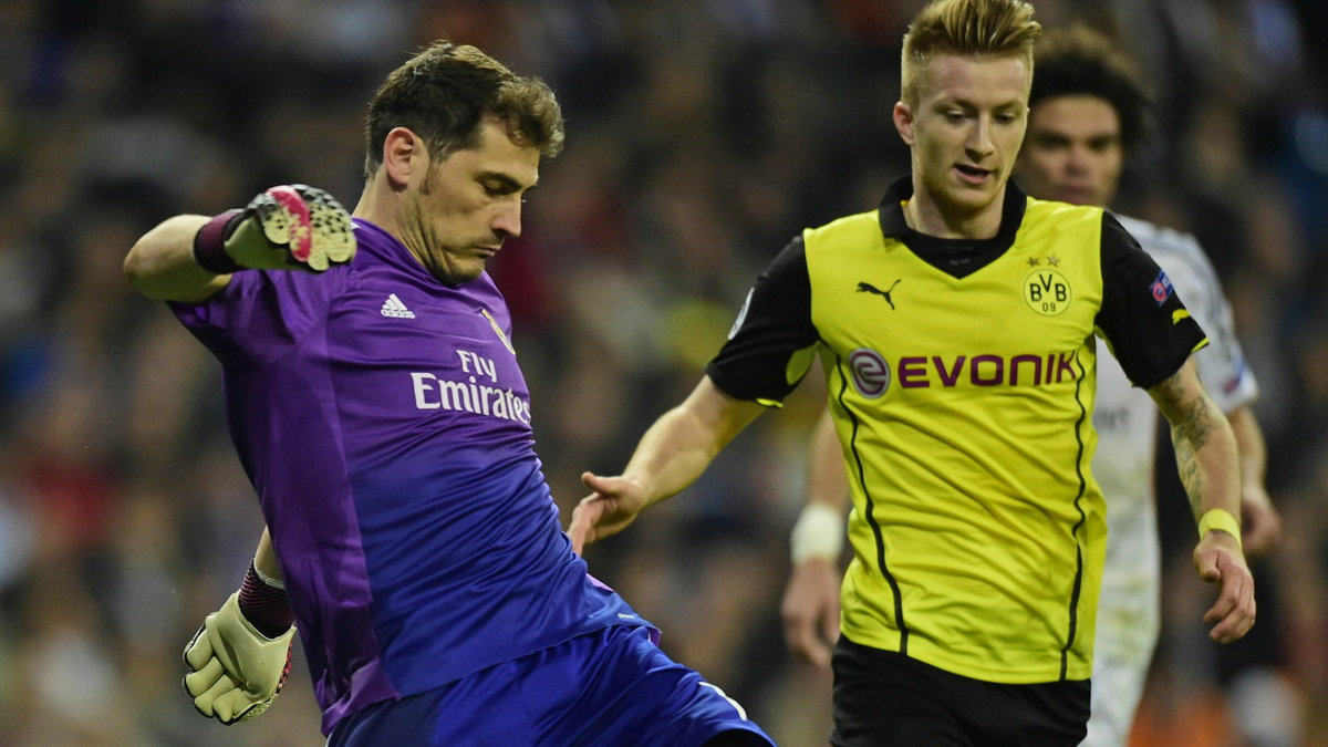 Iker Casillas (z lewej) i Marco Reus