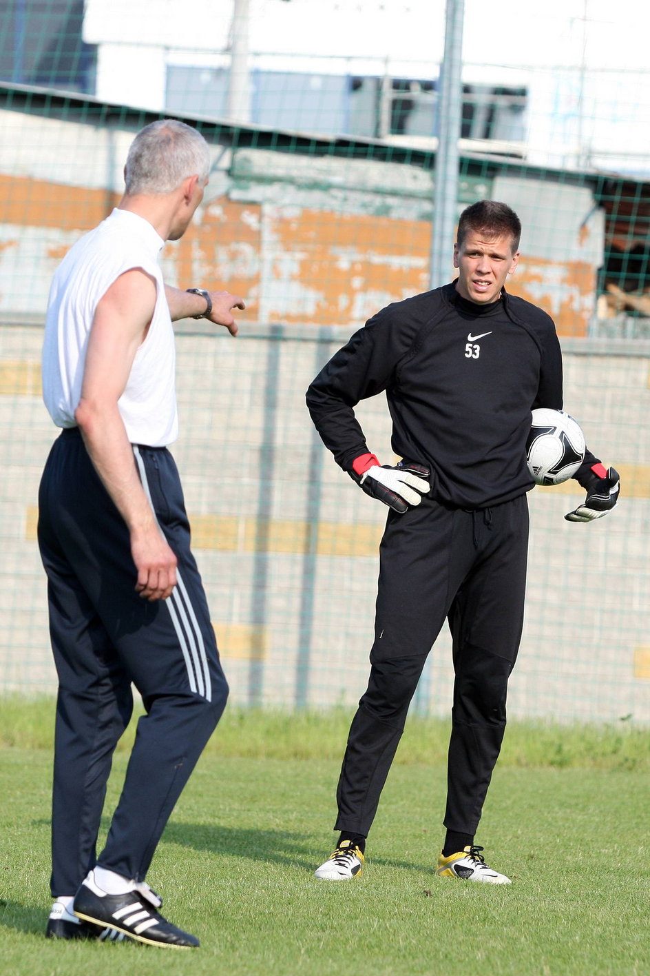 Maciej Szczęsny z synem Wojciehem