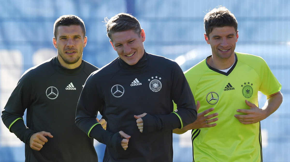 Lukas Podolski, Bastian Schweinsteiger i Thomas Mueller