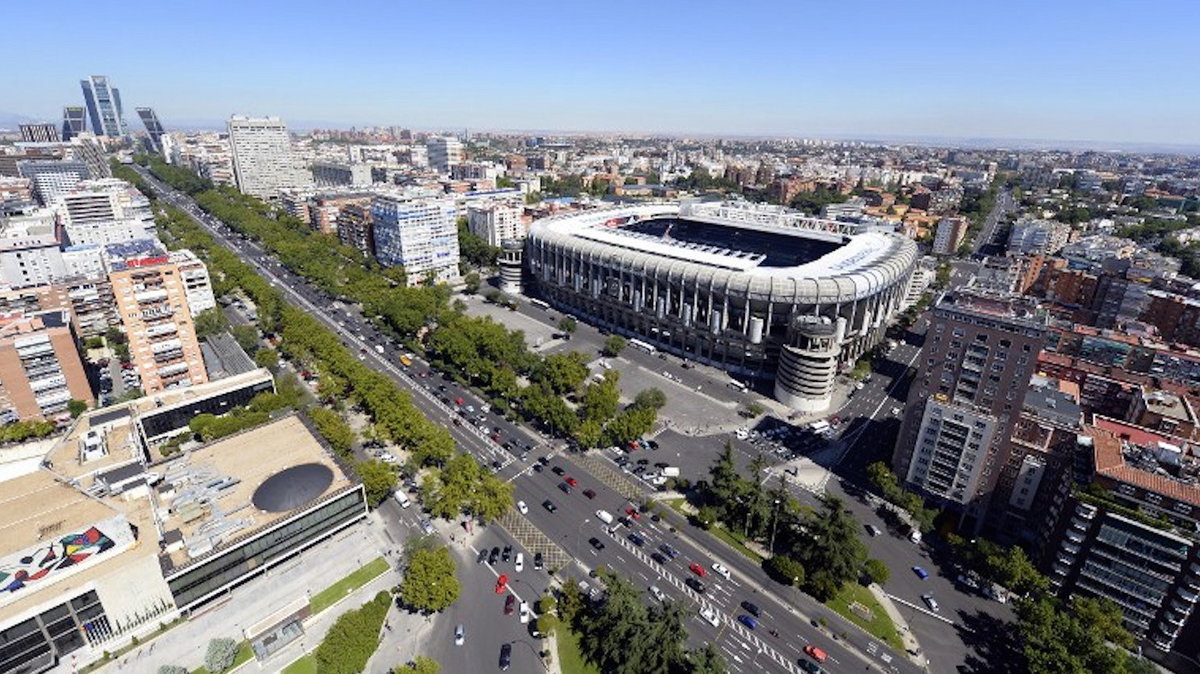 Santiago Bernabeu, stadion Realu Madryt, fot. Fot. EPA/PETER STEFFEN