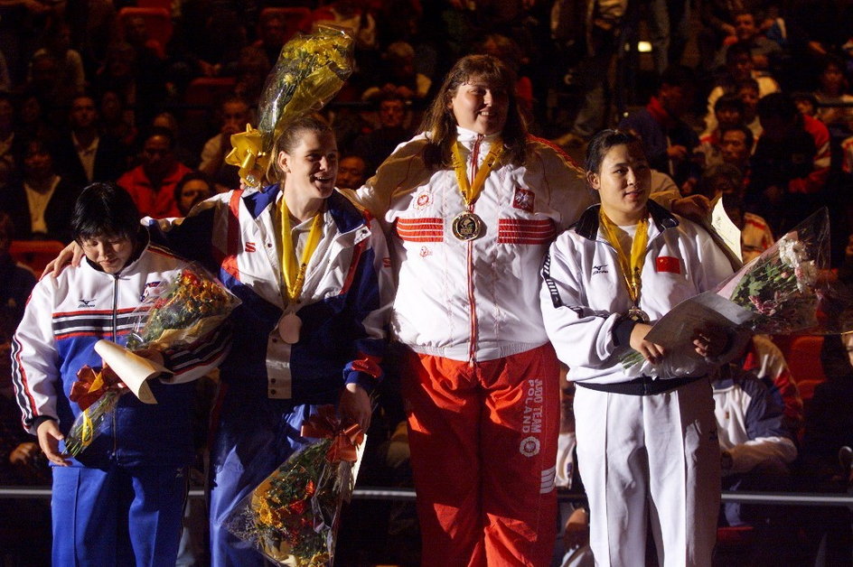 Beata Maksymow ze złotym medalem MŚ w judo (1999)