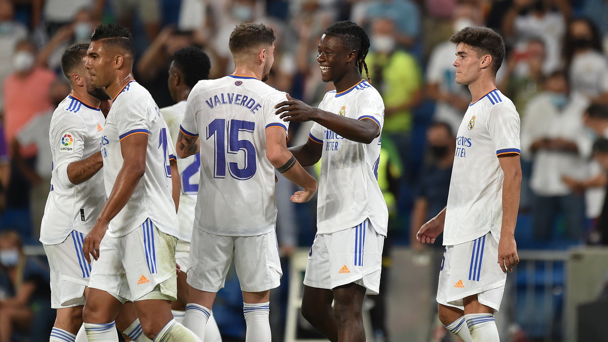 Real Madryt podczas meczu z Celtą Vigo na Estadio Santiago Bernabeu