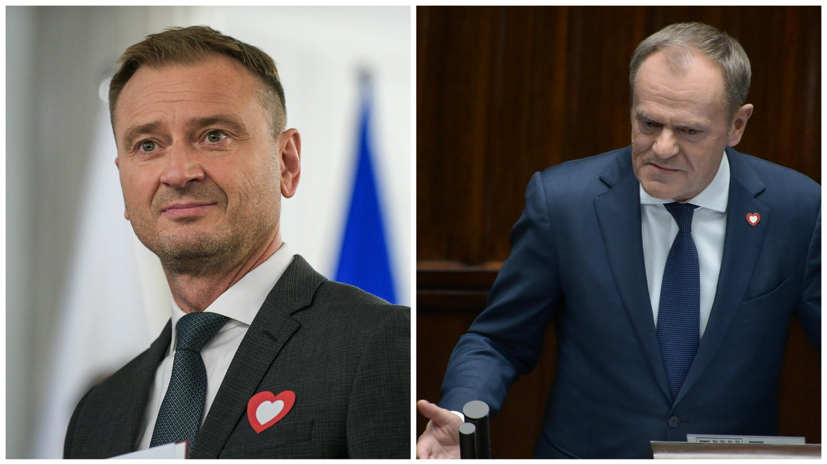 Sławomir Nitras i Donald Tusk