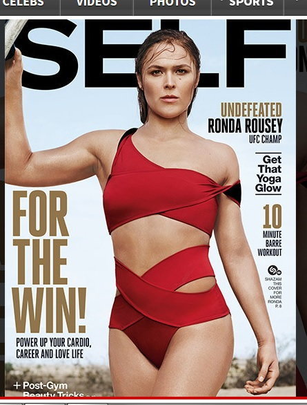 Okładka magazynu "Self" z Ronda Rousey