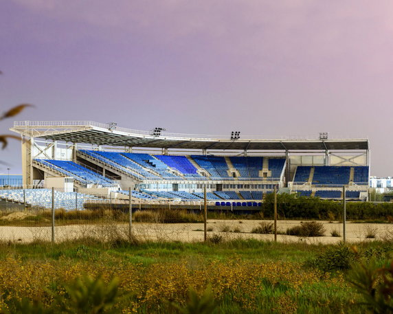 Ateny, w których zorganizowano igrzyska olimpijskie w 2004 roku. Zniszczone obiekty - 