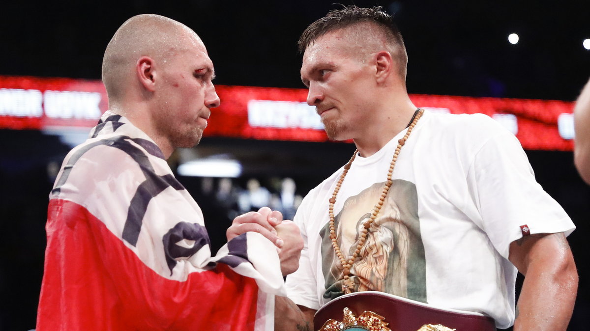 Krzysztof Głowacki (po lewej) i Ołeksandr Usyk