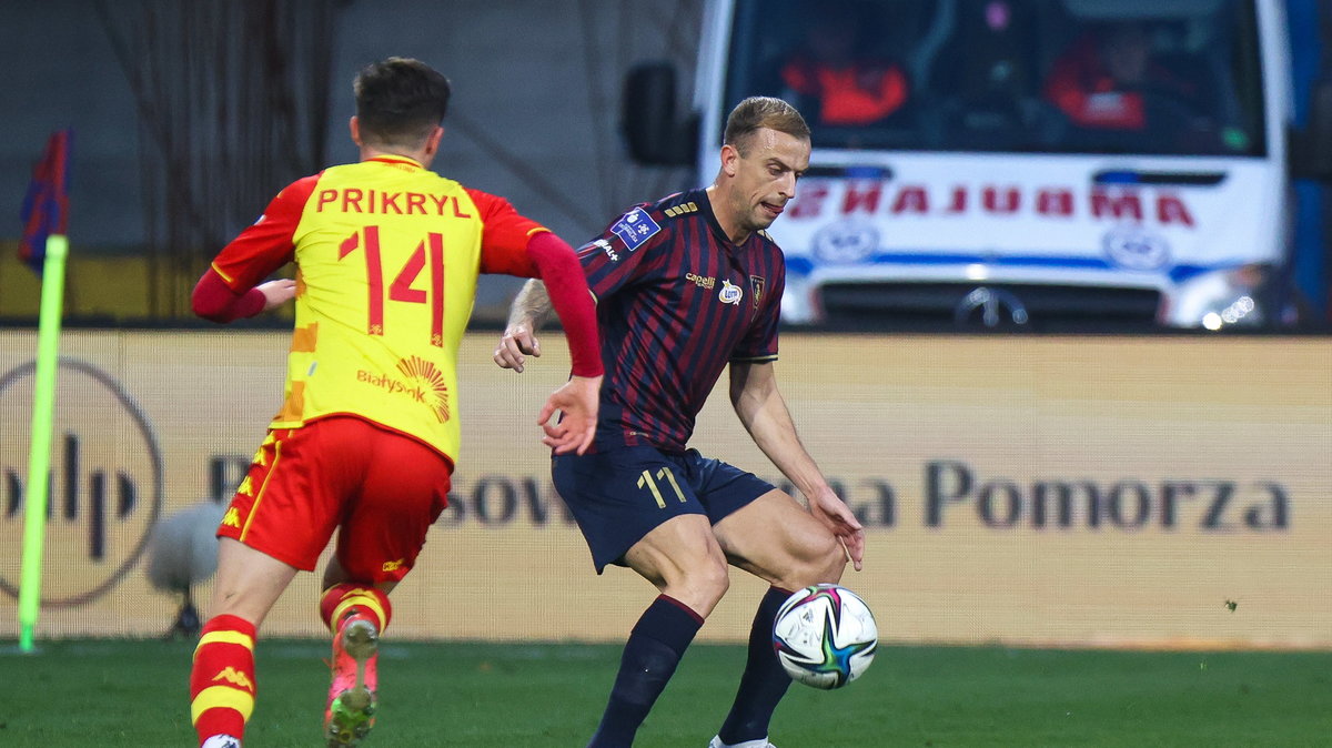 23.10.2021 POGON SZCZECIN - JAGIELLONIA BIALYSTOK PKO BANK POLSKI EKSTRAKLASA PILKA NOZNA