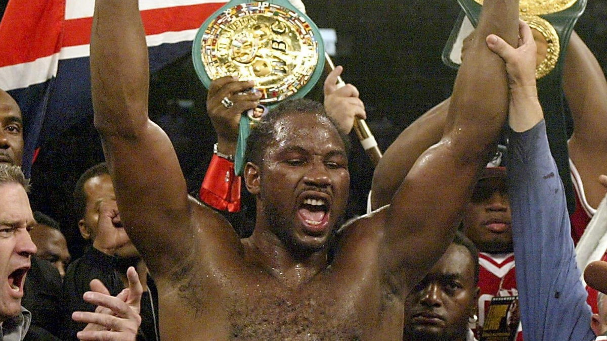 Lennox Lewis po walce z Witaliejm Kliczką w 2003 roku