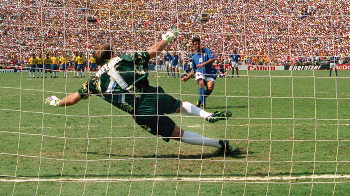 Roberto Baggio - w finale MŚ 1994 z Brazylią