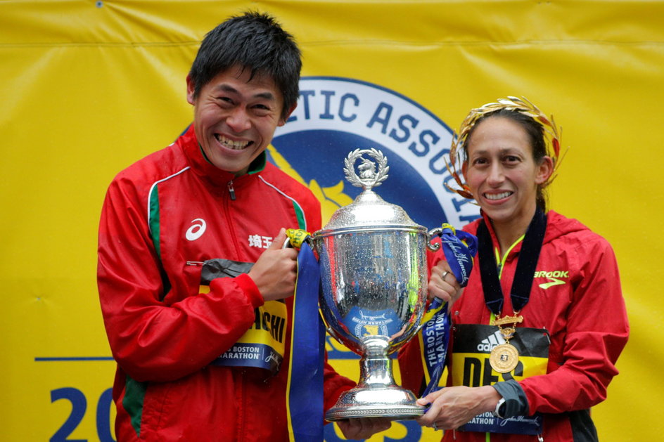 Boston Marathon 2018 – zwycięzcy Yuki Kawauchi i Desiree Linden