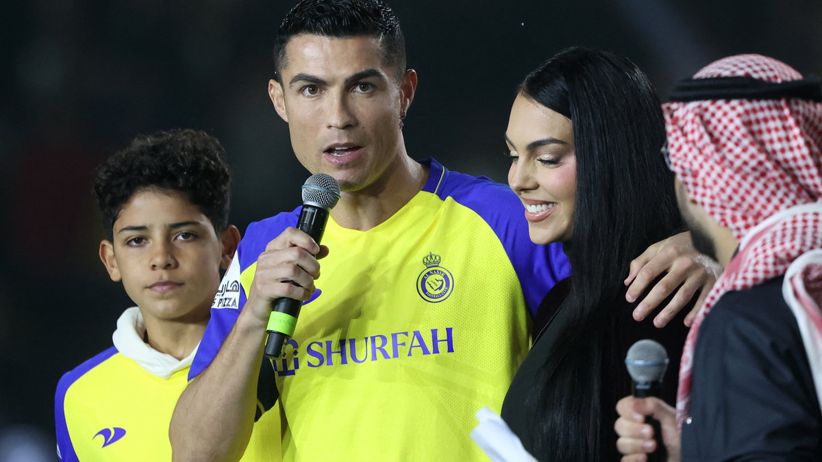 Cristiano Ronaldo na prezentacji w Al-Nassr