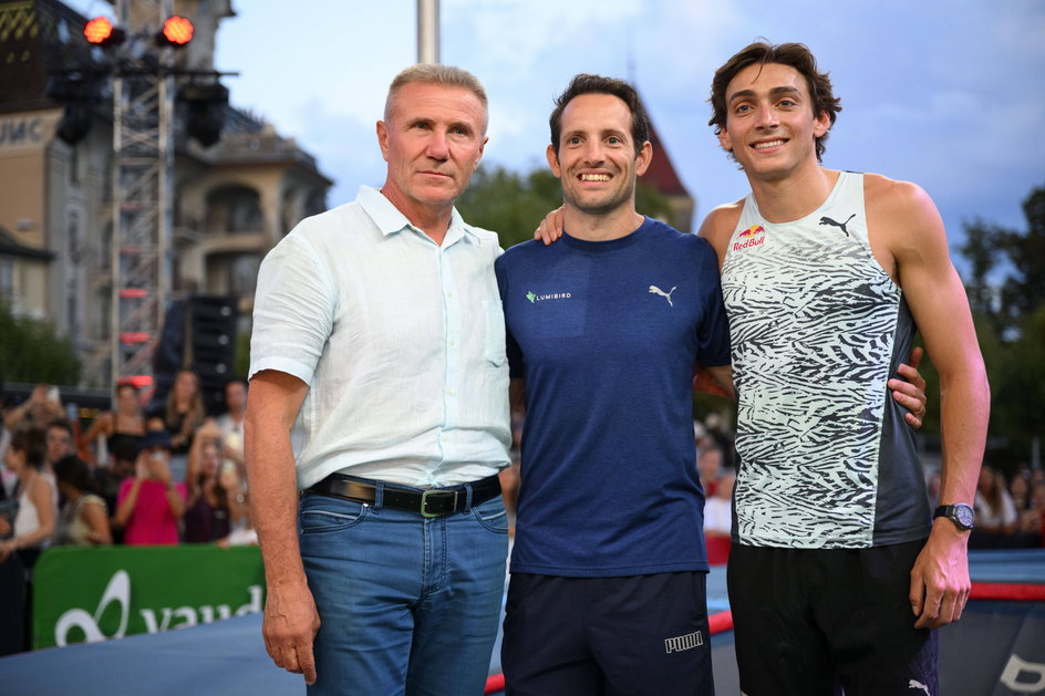 Trzej wielcy tyczkarze: Bubka, Francuz Renaud Lavillenie i Szwed Armand Duplantis